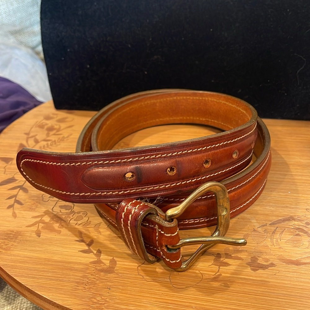 Perry Ellis America Vegetable Leather Men’s Belt made in Italy size 38/110cm